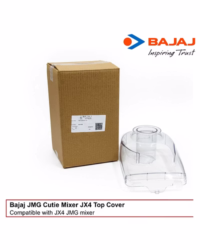 Bajaj Original Top Cover/Lid for JMG Cutie Mixer Grinder | Clear Transparent Replacement Lid | Compatible with Bajaj JX4 &amp; JMG Cutie Models-1