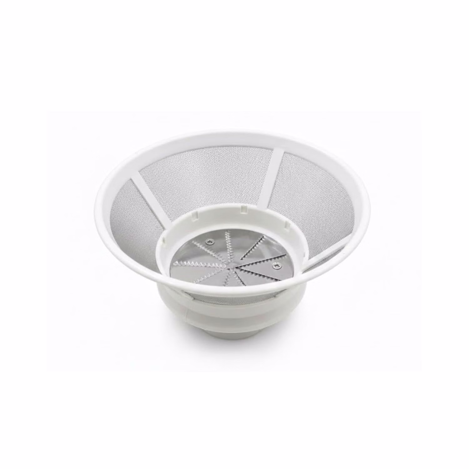 bajaj mixer juicer attachment | moulded mesh filter | white | compatible with bajaj jx4 & jmg cutie mixer grinder models