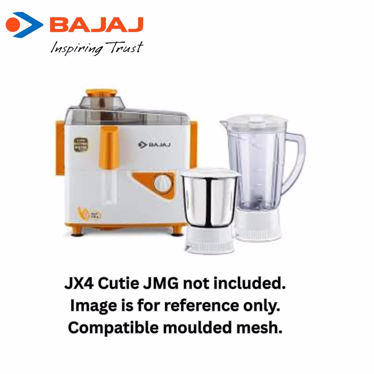 Bajaj Mixer Juicer Attachment | Moulded Mesh Filter | White | Compatible with Bajaj JX4 & JMG Cutie Mixer Grinder Models image 3