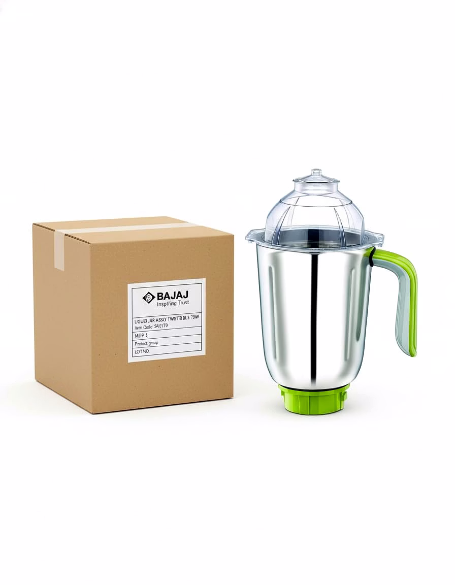 Bajaj Original 1.75 Litre Liquid Jar Assembly for Twister DLX 750W Mixer Grinder | Genuine Stainless Steel Spare Jar | Compatible with Twister DLX MG & Similar Models image 3