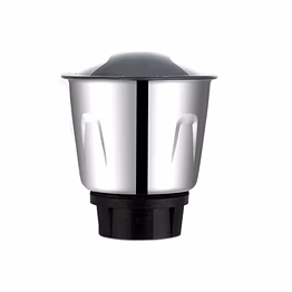 bajaj original 800ml dry jar assembly for gx1 black ninja series mixer grinder | genuine stainless steel spare jar | compatible with gx1 black ninja mg & similar models