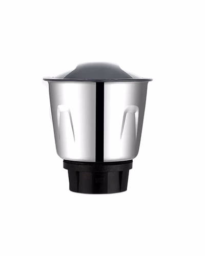 Bajaj Original 800ml Dry Jar Assembly for GX1 Black Ninja Series Mixer Grinder | Genuine Stainless Steel Spare Jar | Compatible with GX1 Black Ninja MG &amp; Similar Models-9410799