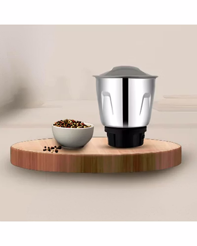 Bajaj Original 800ml Dry Jar Assembly for GX1 Black Ninja Series Mixer Grinder | Genuine Stainless Steel Spare Jar | Compatible with GX1 Black Ninja MG &amp; Similar Models-1