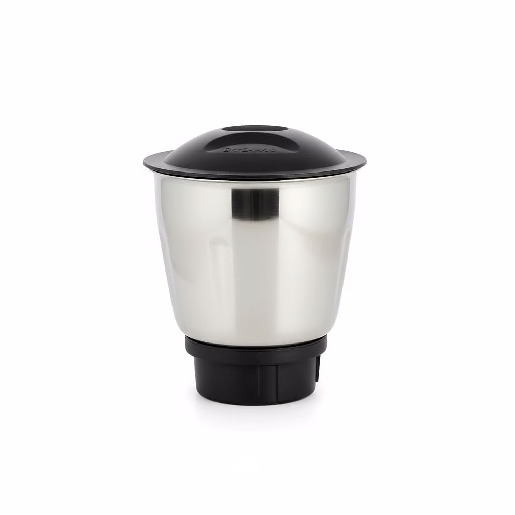 Bajaj Original 800ml Dry Jar Assembly for GX1 Black Ninja Series Mixer Grinder | Genuine Stainless Steel Spare Jar | Compatible with GX1 Black Ninja MG & Similar Models image 4