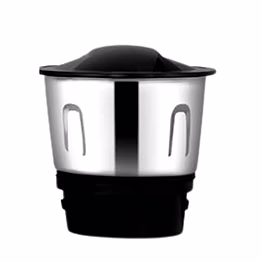 bajaj original 400 ml chutney jar assembly for rex dlx ninja mixer grinder | genuine stainless steel spare jar | compatible with rex dlx ninja mg & similar models