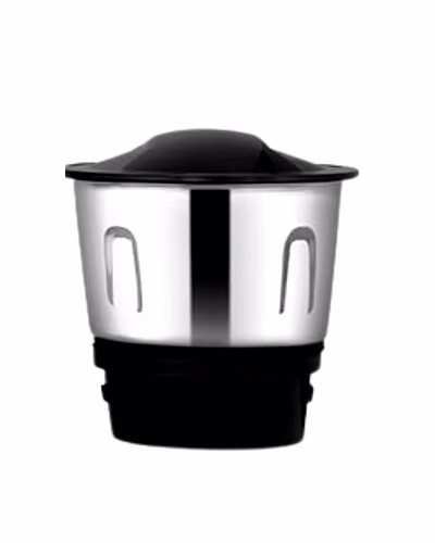 Bajaj Original 400 ml Chutney Jar Assembly for REX DLX NINJA Mixer Grinder | Genuine Stainless Steel Spare Jar | Compatible with REX DLX NINJA MG &amp; Similar Models-9410841