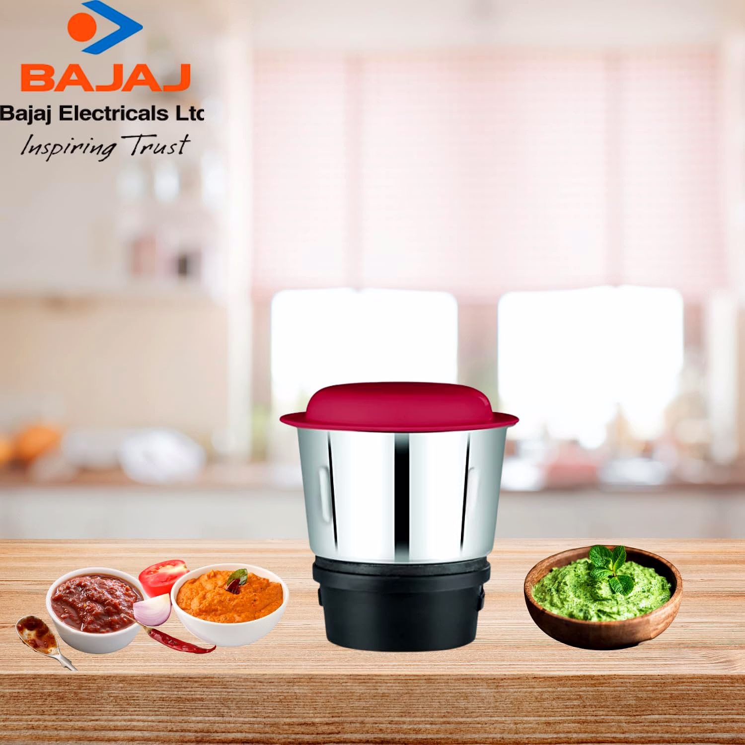 Bajaj Original 400ml Chutney Jar Assembly for GX75 Mixer Grinder | Genuine Stainless Steel Spare Jar | Compatible with GX75 MG & Similar Models image 4