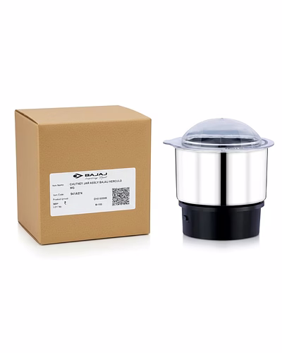 Bajaj Original 500ml Chutney Jar Assembly for Herculo Mixer Grinder | Genuine Stainless Steel Spare Jar | Compatible with Bajaj Herculo MG &amp; Similar Models-3