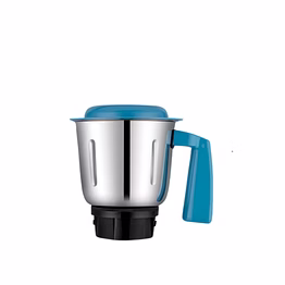 bajaj original 1 litre dry jar assembly for rex dlx mixer grinder | genuine stainless steel spare jar with white handle | compatible with rex dlx & similar models