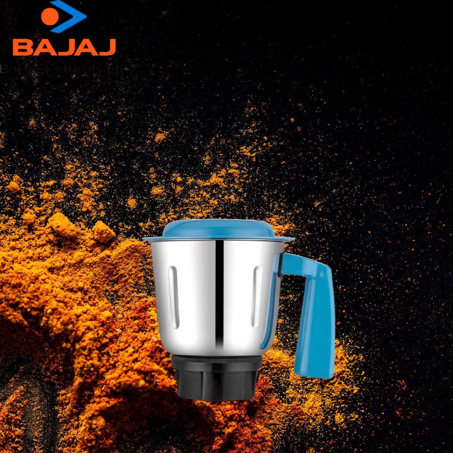 Bajaj Original 1 Litre Dry Jar Assembly for Rex DLX Mixer Grinder | Genuine Stainless Steel Spare Jar with White Handle | Compatible with Rex DLX & Similar Models image 4