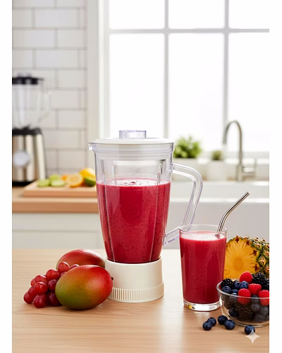Bajaj Original 1.2L Liquid Juicer Jar for JX4 Neo JMG Mixer Grinder | Genuine ABS Plastic Replacement with Handle &amp; Lid | Compatible with JX4 Neo JMG-2