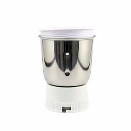 bajaj original 600ml dry juicer jar for jx4/jx5 neo jmg mixer grinder | genuine stainless steel replacement with lid | compatible with jx4/jx5 neo jmg juicer mixer grinder