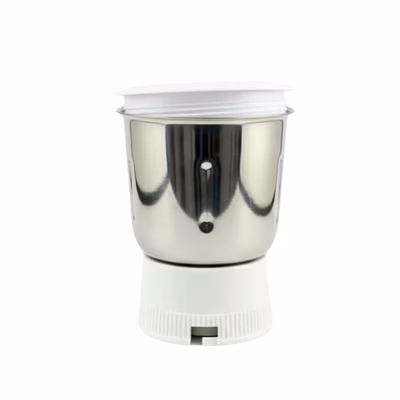 bajaj original 600ml dry juicer jar for jx4/jx5 neo jmg mixer grinder | genuine stainless steel replacement with lid | compatible with jx4/jx5 neo jmg juicer mixer grinder