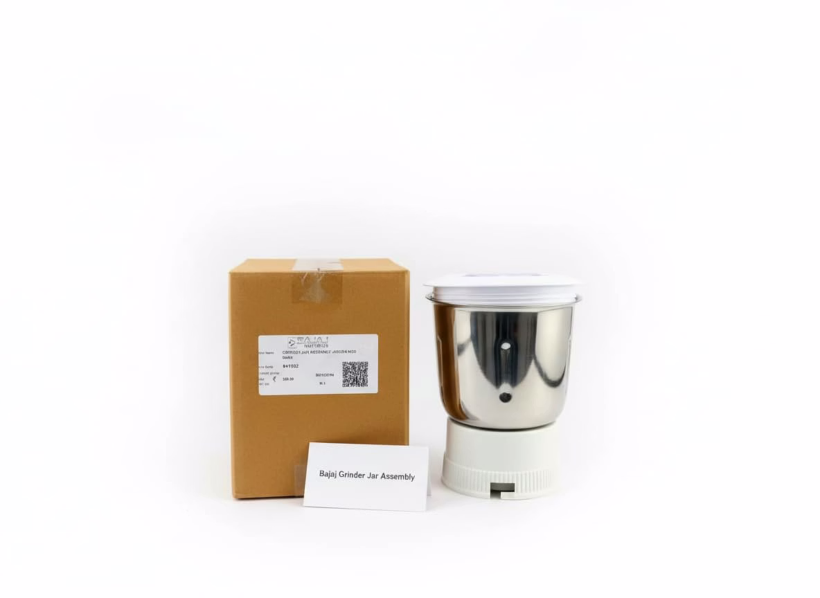 Bajaj Original 600ml Dry Juicer Jar for JX4/JX5 Neo JMG Mixer Grinder | Genuine Stainless Steel Replacement with Lid | Compatible with JX4/JX5 Neo JMG Juicer Mixer Grinder image 3