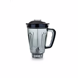 bajaj original 1.5l juicer jar for rex dlx ninja 4-jar 750w mixer grinder | genuine abs plastic replacement with handle, lid, 4 teeth & 2-slot blade | compatible with rex dlx ninja series