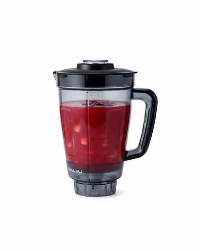 Bajaj Original 1.5L Juicer Jar for Rex DLX Ninja 4-Jar 750W Mixer Grinder | Genuine ABS Plastic Replacement with Handle, Lid, 4 Teeth &amp; 2-Slot Blade | Compatible with Rex DLX Ninja Series-2