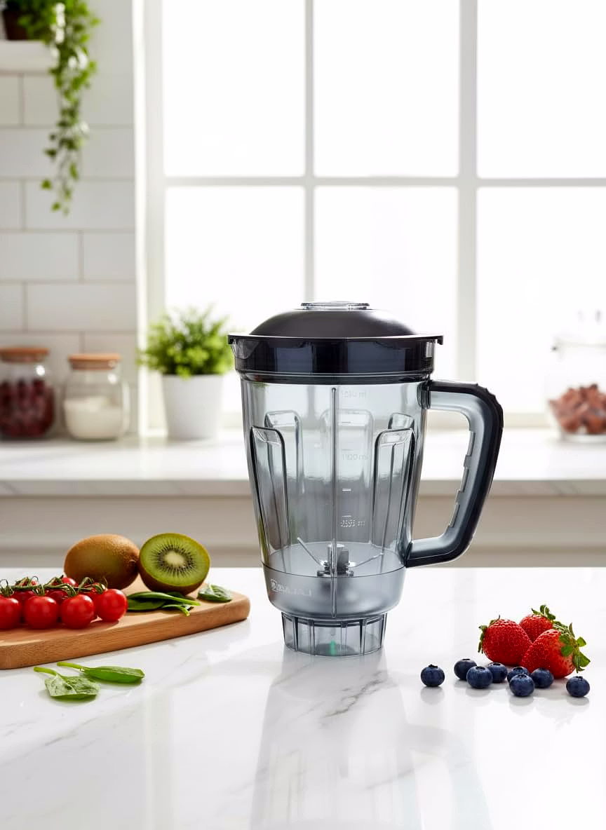 Bajaj Original 1.5L Juicer Jar for Rex DLX Ninja 4-Jar 750W Mixer Grinder | Genuine ABS Plastic Replacement with Handle, Lid, 4 Teeth & 2-Slot Blade | Compatible with Rex DLX Ninja Series image 4