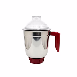 bajaj original 1.5l liquid jar assembly for classic modified 750w mixer grinder | genuine replacement stainless steel jar with handle & lid | compatible with bajaj classic 750