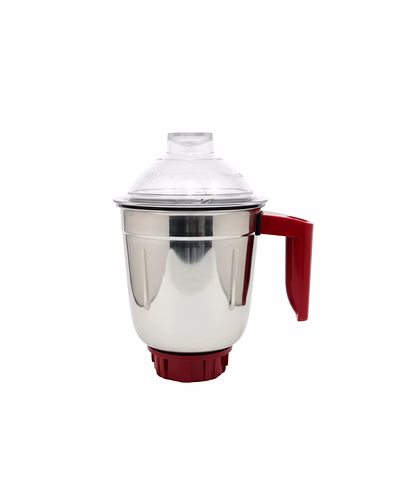 Bajaj Original 1.5L Liquid Jar Assembly for Classic Modified 750W Mixer Grinder | Genuine Replacement Stainless Steel Jar with Handle &amp; Lid | Compatible with Bajaj Classic 750-9410189