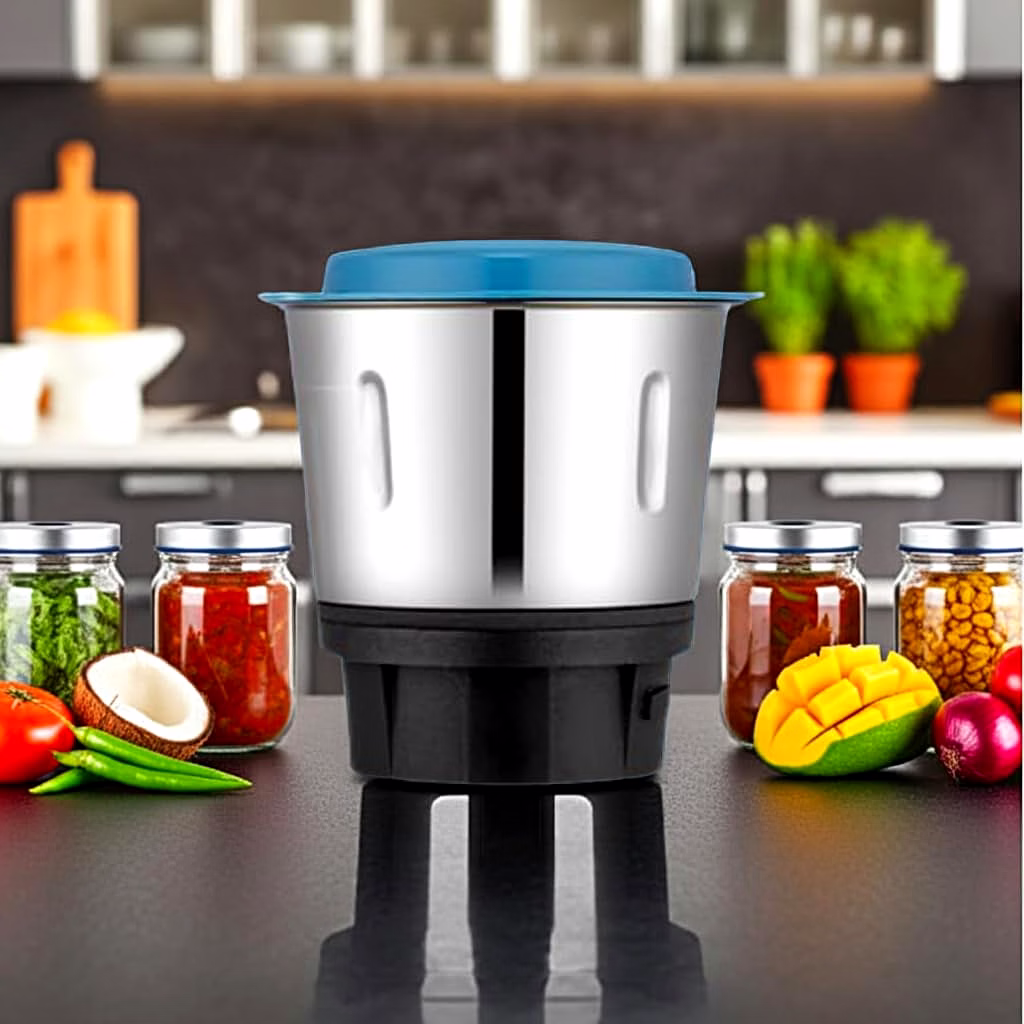 Bajaj Original 400ml Chutney Jar Assembly for Rex DLX Mixer Grinder | Genuine Replacement Jar | Compatible with Bajaj Rex DLX & Similar Models image 2