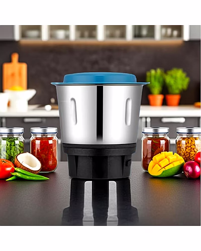 Bajaj Original 400ml Chutney Jar Assembly for Rex DLX Mixer Grinder | Genuine Replacement Jar | Compatible with Bajaj Rex DLX &amp; Similar Models-1