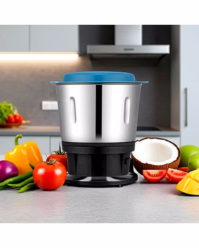 Bajaj Original 400ml Chutney Jar Assembly for Rex DLX Mixer Grinder | Genuine Replacement Jar | Compatible with Bajaj Rex DLX &amp; Similar Models-2