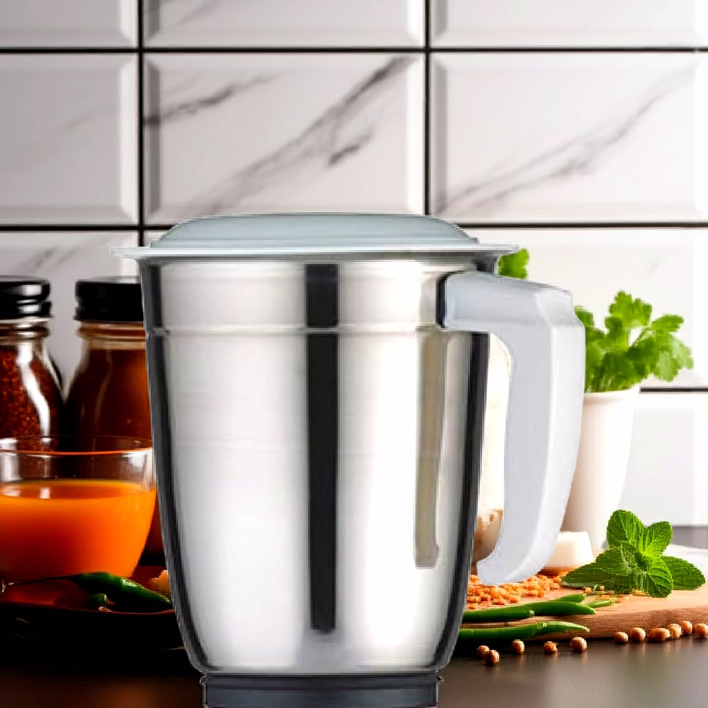 Bajaj Original 1.5 Litre Liquid Jar Assembly for GX7 Mixer Grinder | Genuine Replacement Jar with Handle & Lid | Compatible with Bajaj GX7,GX8,GX9 & Similar Models image 2