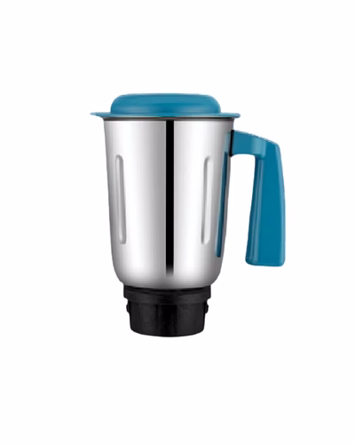 Bajaj Original 1.2 Litre Liquid Jar Assembly for Rex DLX Mixer Grinder | Genuine Replacement Jar with Handle &amp; Lid-9410580
