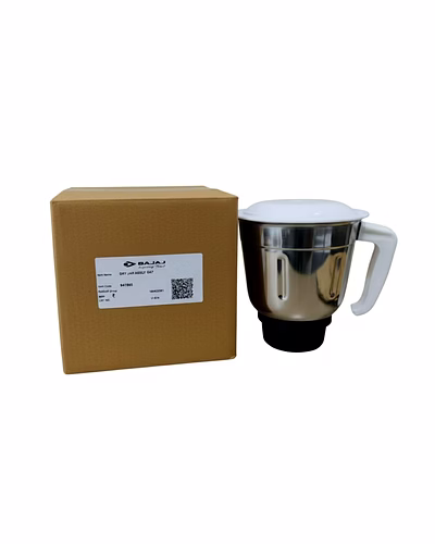 Bajaj Dry Jar Assembly for GX7 Mixer Grinder – Original Spare Jar with Blade &amp; Lid | Stainless Steel | Genuine Replacement Accessory-2