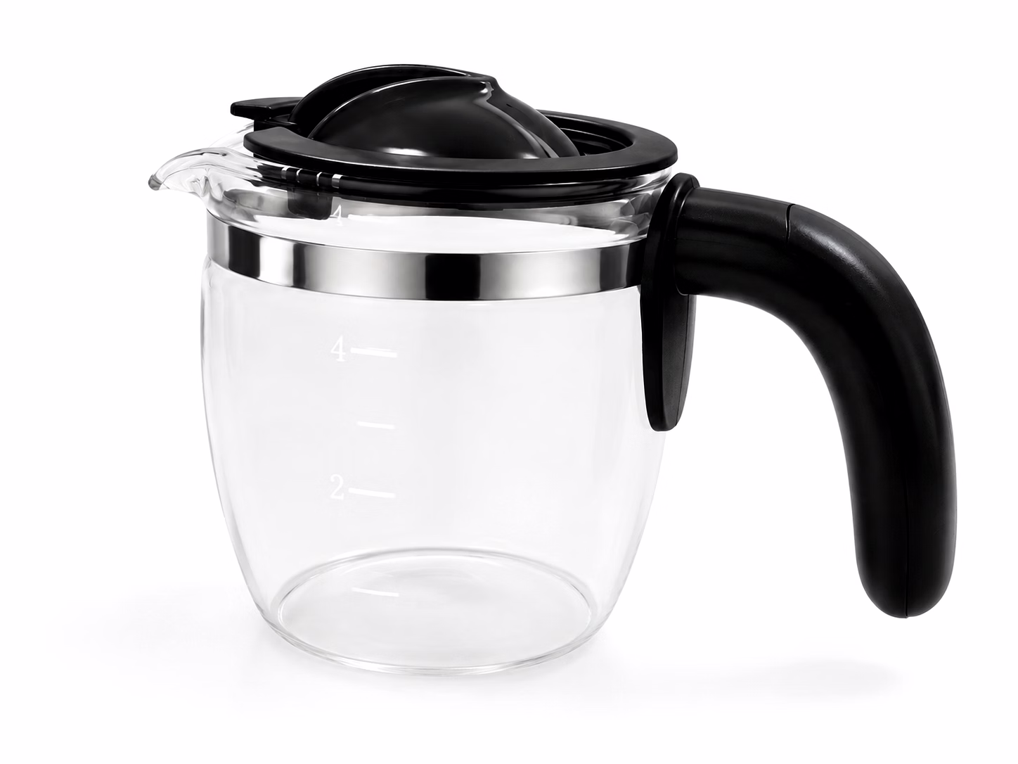 bajaj original carafe assembly for mr. europa xpresso 800w coffee maker | genuine glass coffee pot with lid & handle | replacement carafe jug