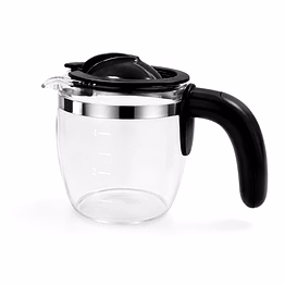 bajaj original carafe assembly for mr. europa xpresso 800w coffee maker | genuine glass coffee pot with lid & handle | replacement carafe jug