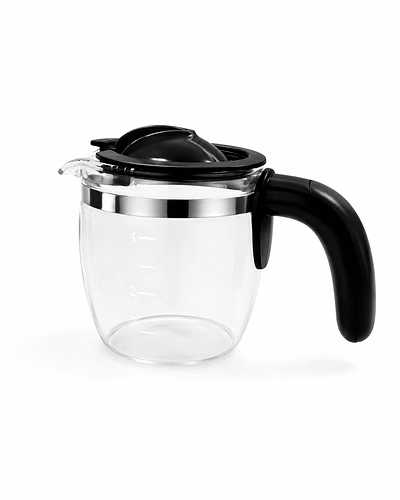 Bajaj Original Carafe Assembly for Mr. Europa Xpresso 800W Coffee Maker | Genuine Glass Coffee Pot with Lid &amp; Handle | Replacement Carafe Jug-xpo-01