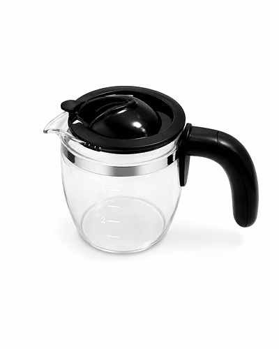 Bajaj Original Carafe Assembly for Mr. Europa Xpresso 800W Coffee Maker | Genuine Glass Coffee Pot with Lid &amp; Handle | Replacement Carafe Jug-1