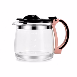 bajaj original carafe assembly for mr. europa brewmstr 750w coffee maker | genuine glass coffee pot with lid & handle | replacement coffee carafe jug