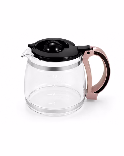 Bajaj Original Carafe Assembly for Mr. Europa BrewMSTR 750W Coffee Maker | Genuine Glass Coffee Pot with Lid &amp; Handle | Replacement Coffee Carafe Jug-1