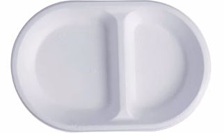 2-COMP SNACK PLATE