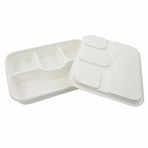 4 COMPARTMENT MEAL TRAY + LID