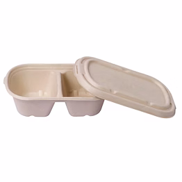 2 compartment food container + lid