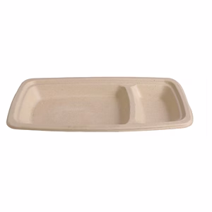 2-COMPARTMENT SNACK PLATE UB