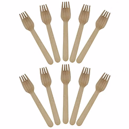 wooden fork (14 cm)