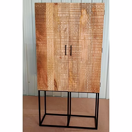 wooden carving cabinet