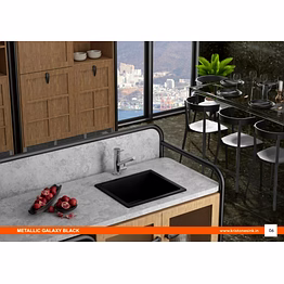 quartz sink 16"x18"x8"