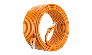 FEDUS Cat6 High-Speed 10Gbps Ethernet LAN Cable Orange