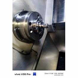 back plate with collet system cnc