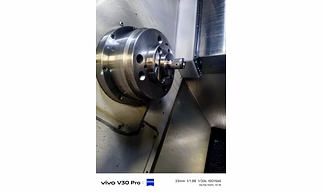 Back plate with collet system cnc