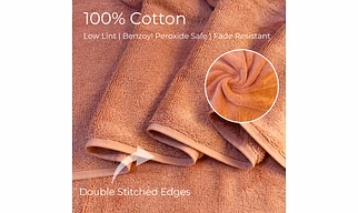 LARA Home Premium Cotton Bath Sheets Terry Towel, 600 GSM, 84x165cm, 2 Pack, Ultra Soft Absorbent Quick Dry Skin Friendly, Multi-Purpose for Home Spa Beach Gym Sona (Adobe Rose)