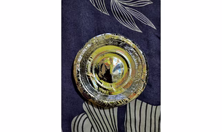 7 inch disposable silver/coloured plate