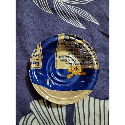 7 inch disposable coloured/silver bowl