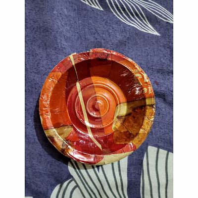 7 inch disposable coloured katora bowl
