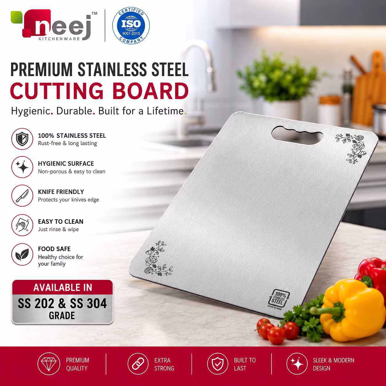 s.s chopping board